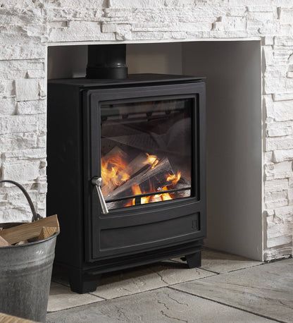 Arada Ecoburn 5 Widescreen S3 Wood Burning / Multifuel Stove side view