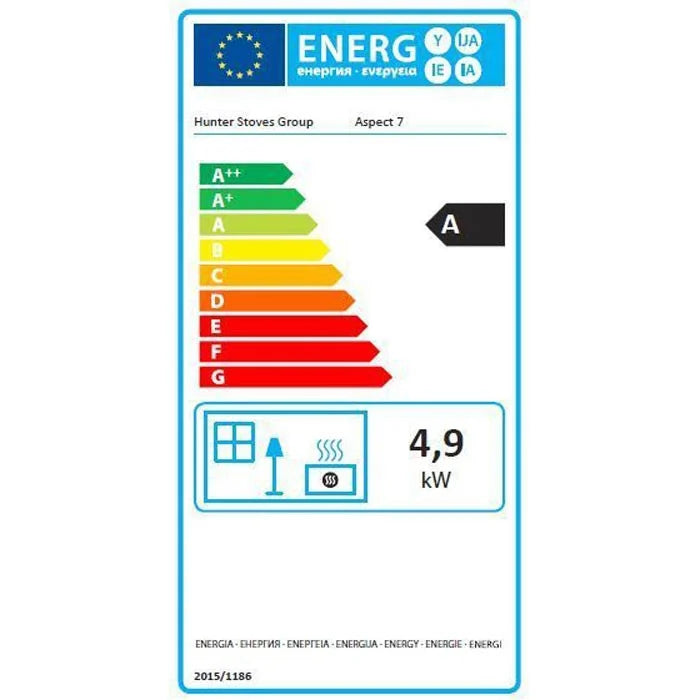 Parkray Aspect 7 Wood Burning Ecodesign Stove energy rating