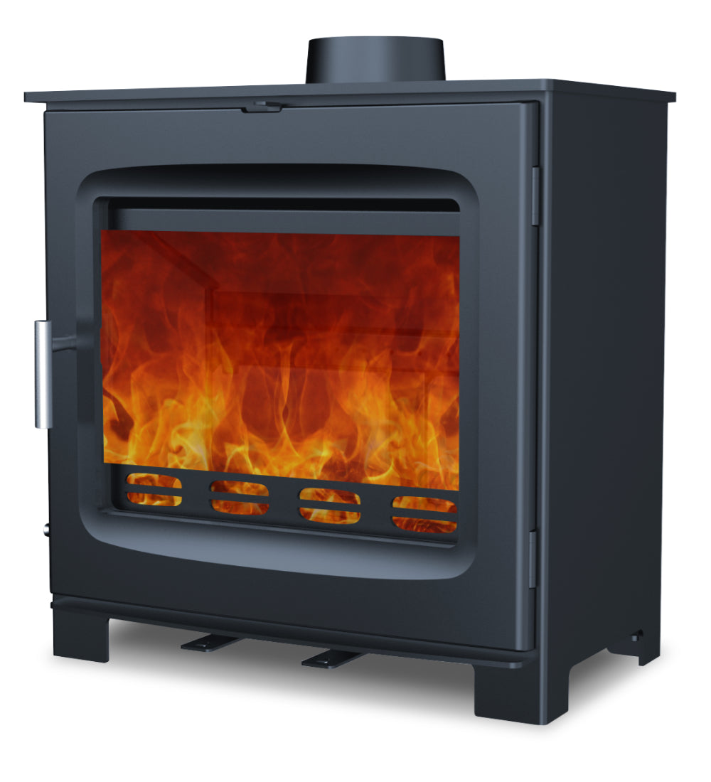 Woodford Axon Chadwick 12 Multifuel Wood Burning Stove side view