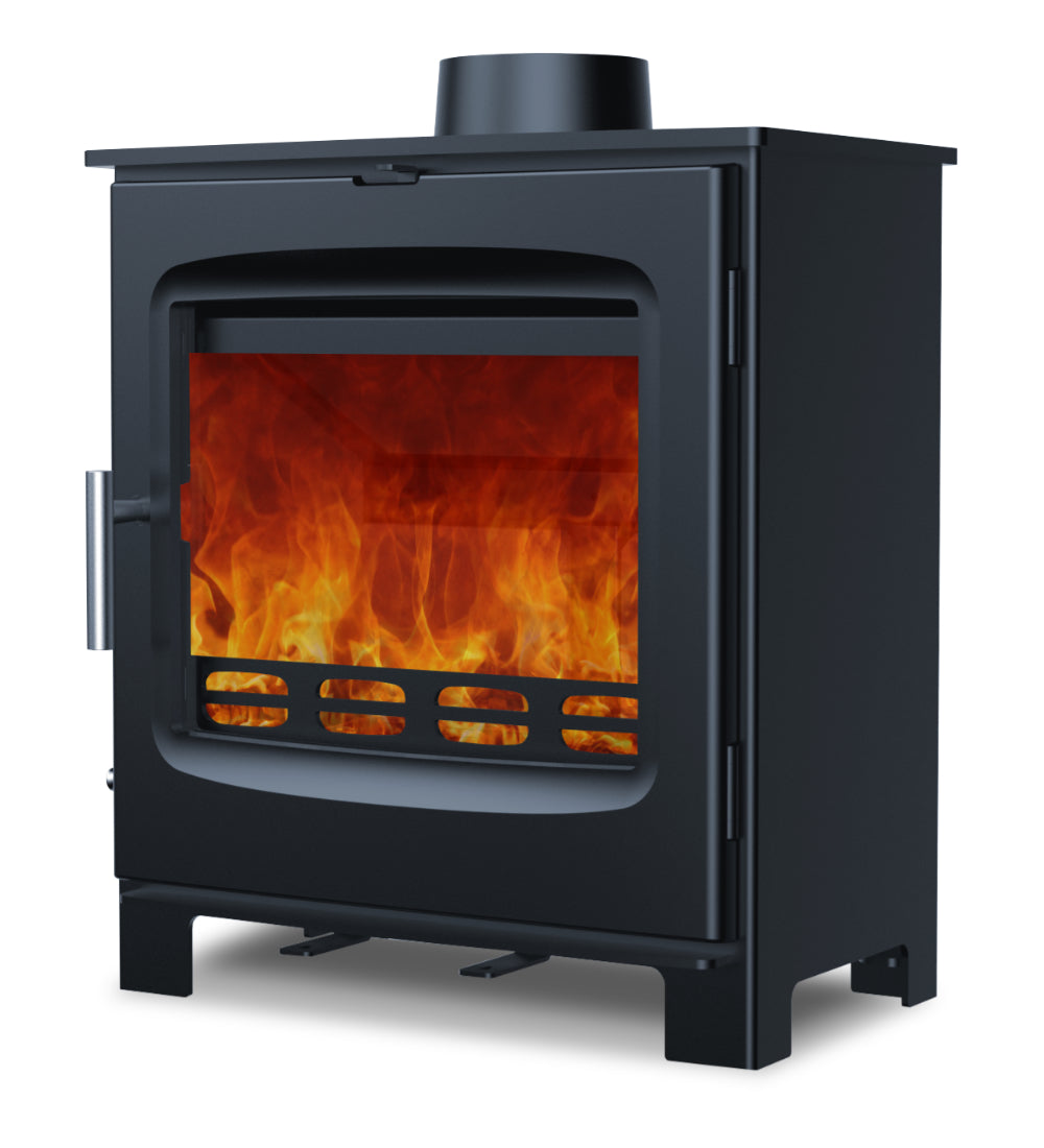 Woodford Axon Chadwick 5 Multifuel Wood Burning Stove side view