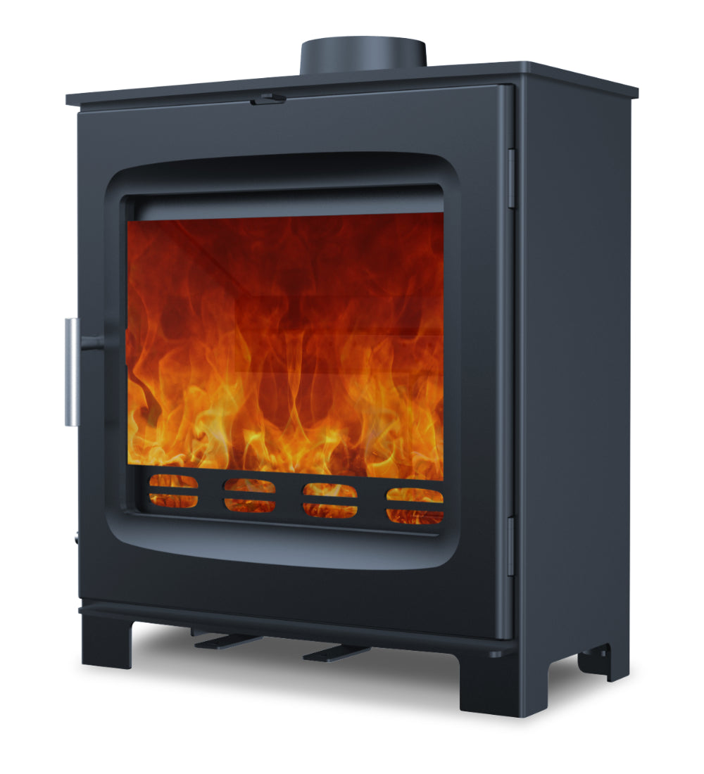 Woodford Axon Chadwick 8 Multifuel Wood Burning Stove side view