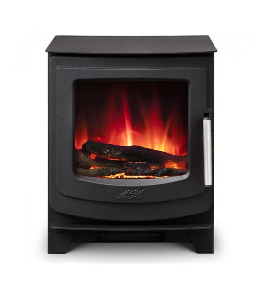 AGA Ellesmere EC5 Electric Stove showing orange flames