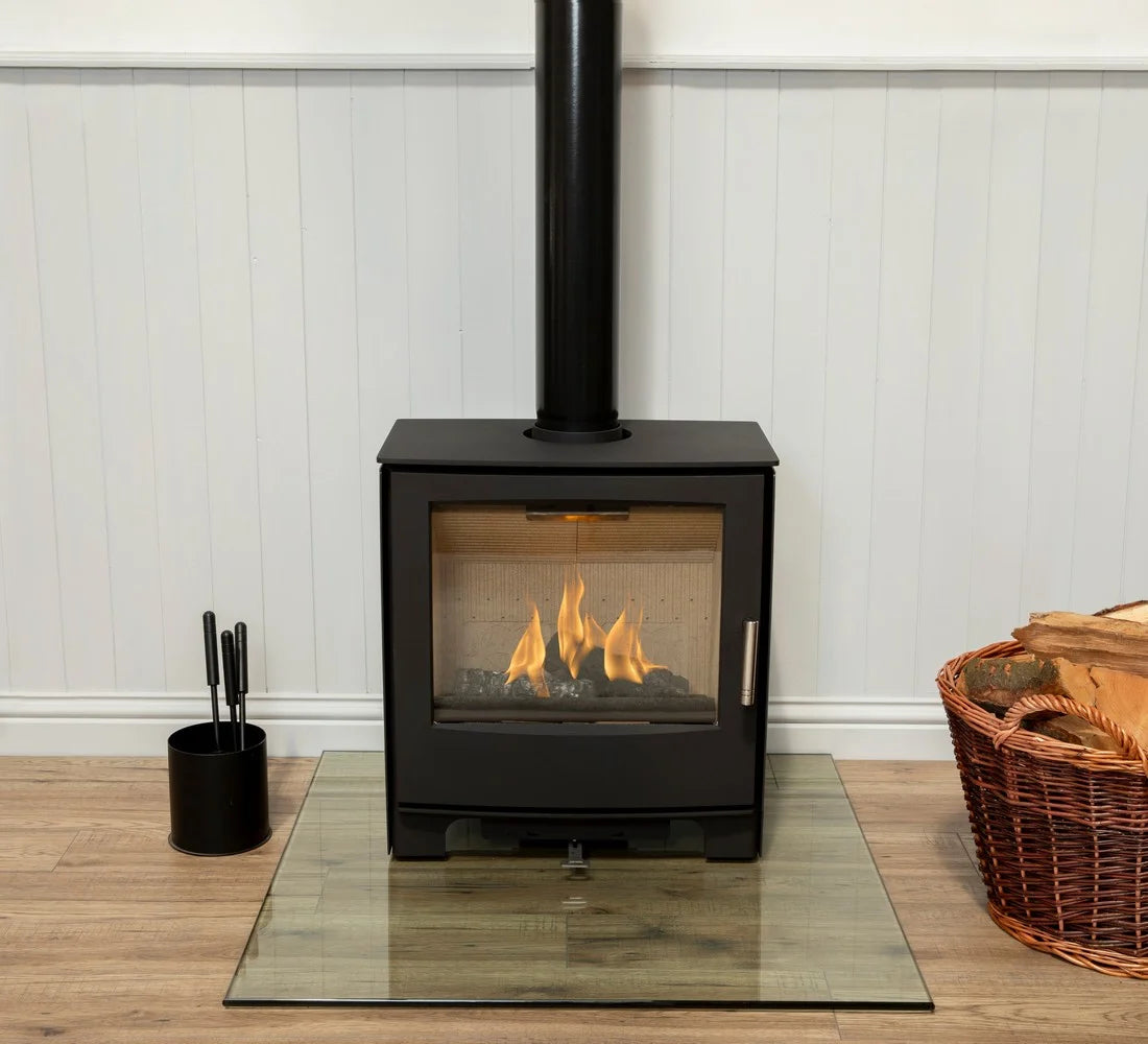 Mendip Woodland DC Wood Burning / Multi Fuel Ecodesign Convector Plus Stove front view